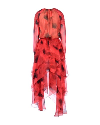 Lyst - Michael Kors Long Dress in Red